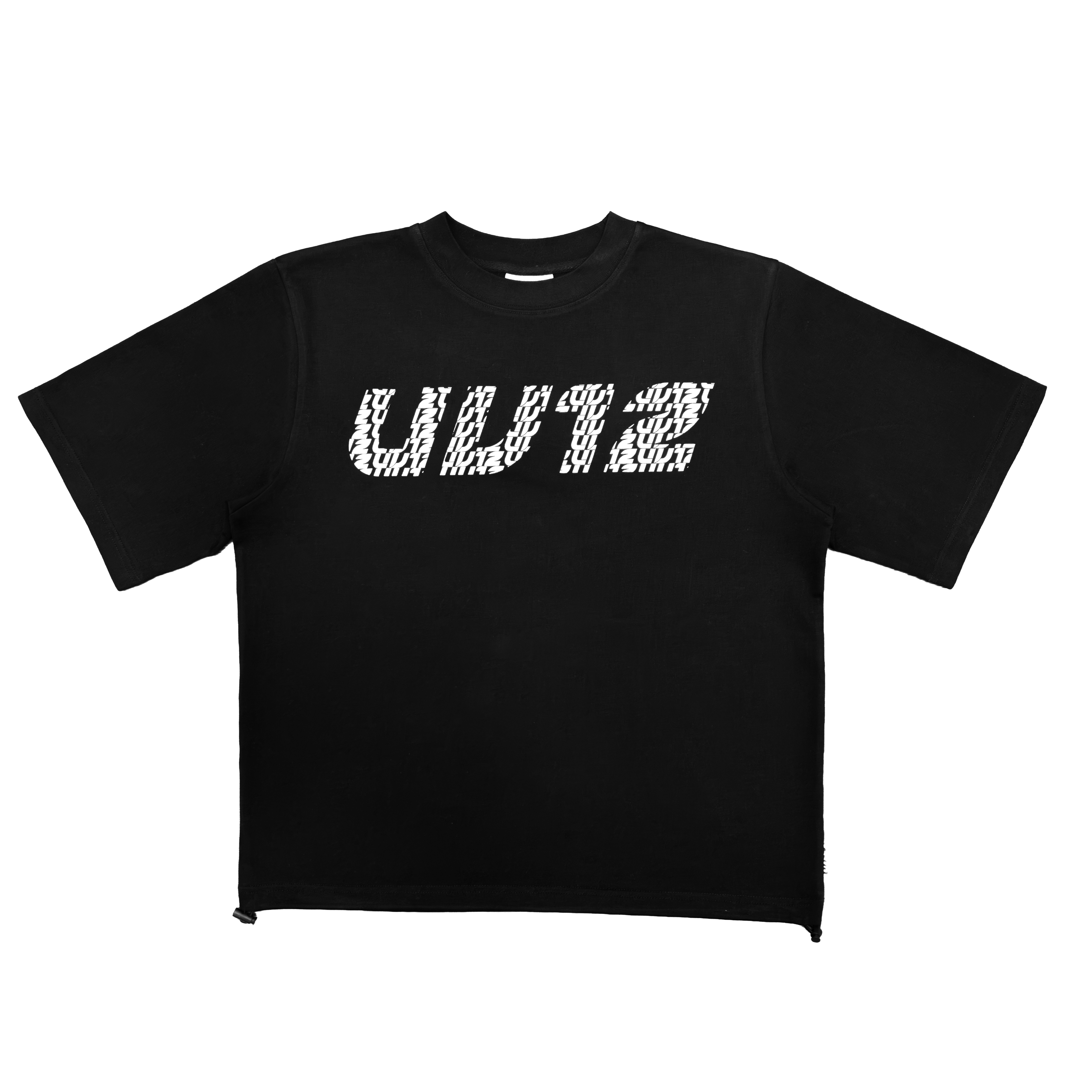 BLACK DRAWSTRING TSHIRT