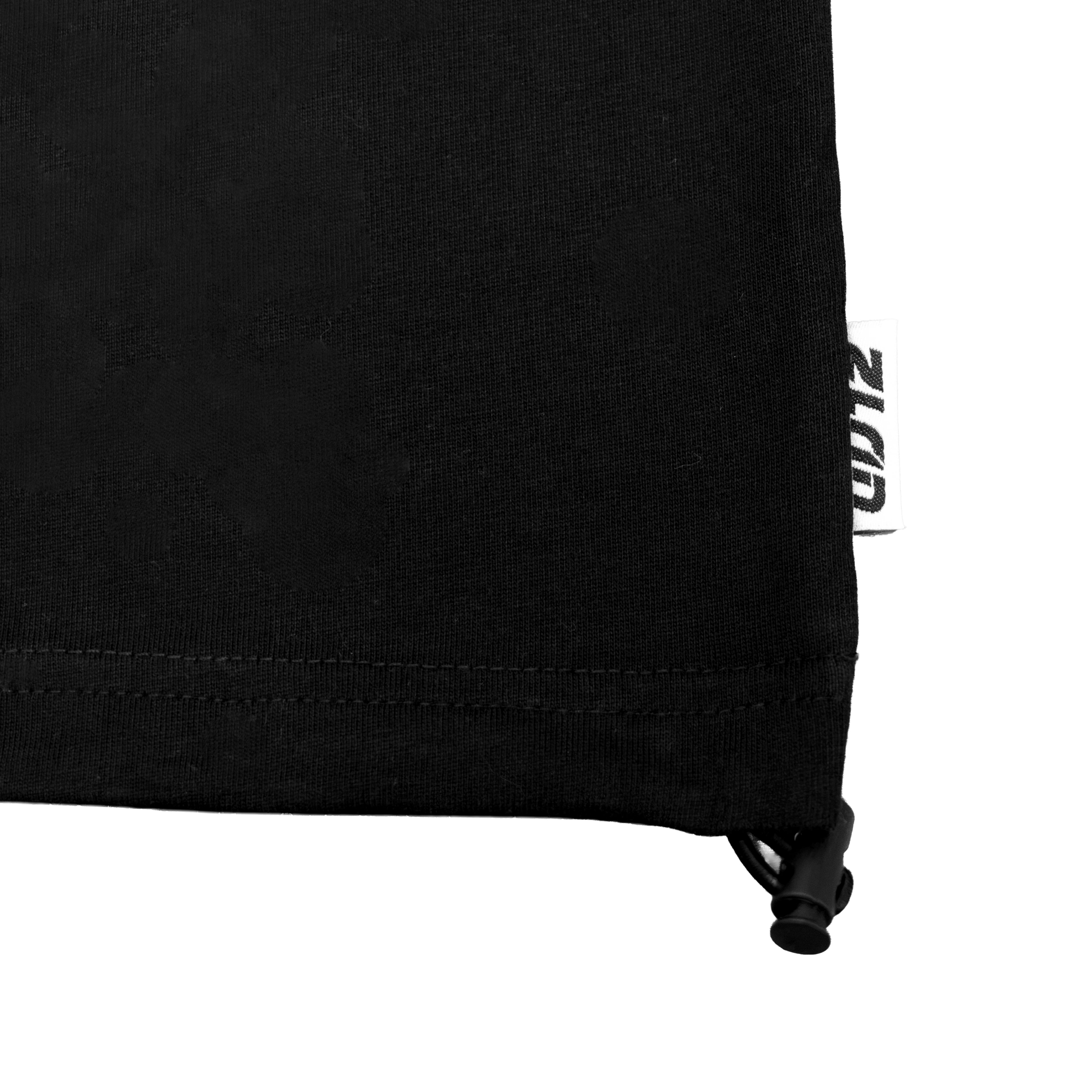 BLACK DRAWSTRING TSHIRT