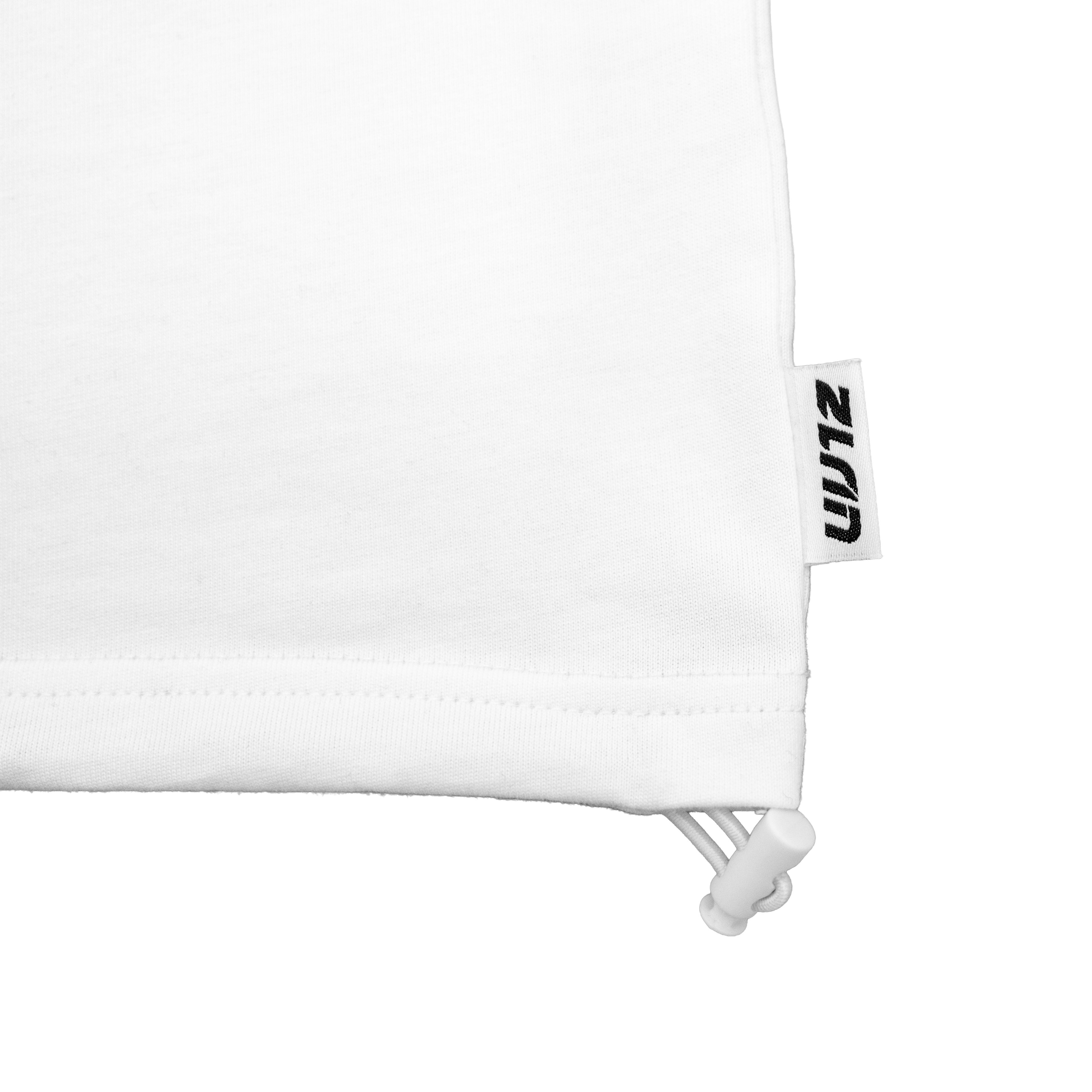 WHITE DRAWSTRING TSHIRT