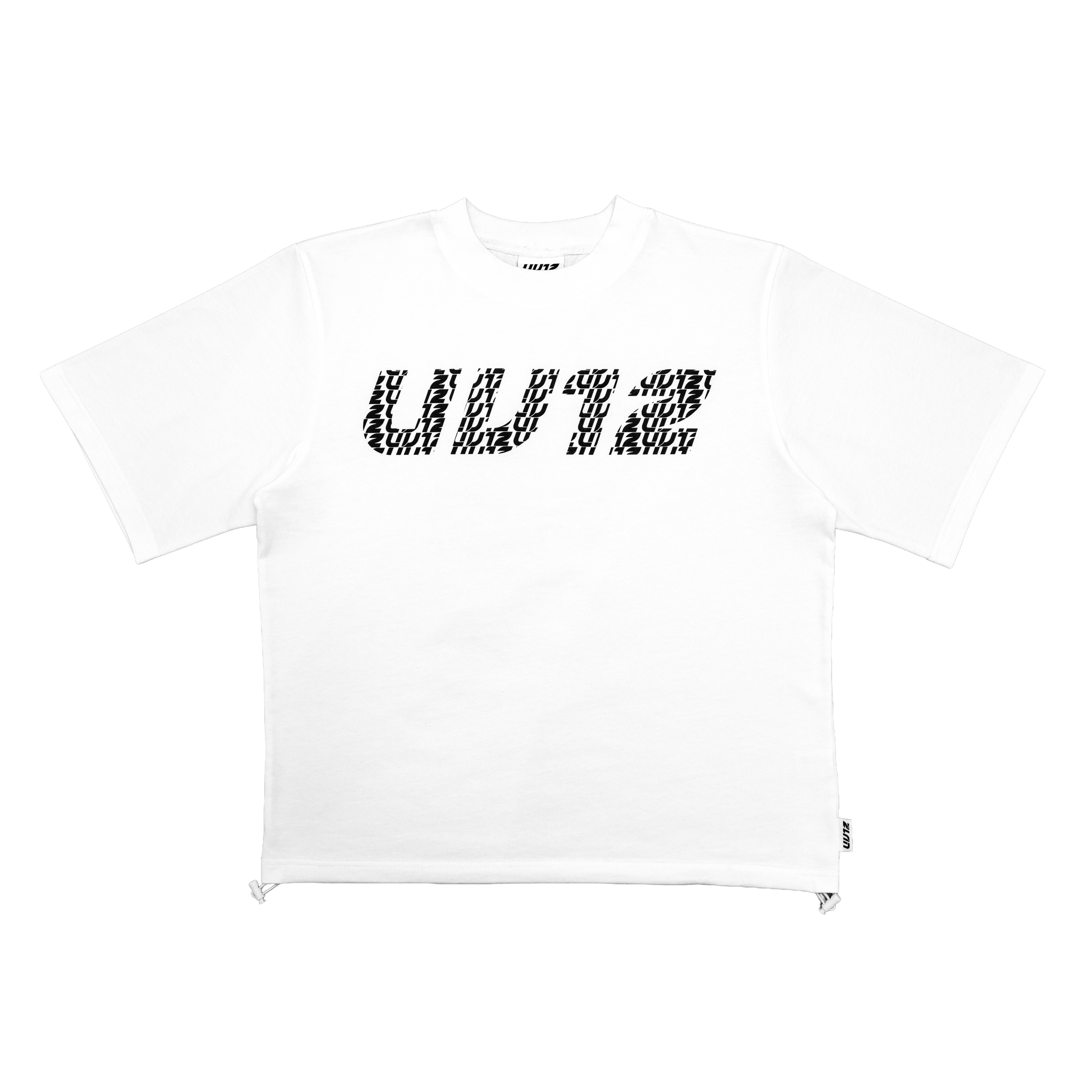 WHITE DRAWSTRING TSHIRT